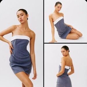 With Jean Chloe Corset Mini Dress in Pin Me Size Small